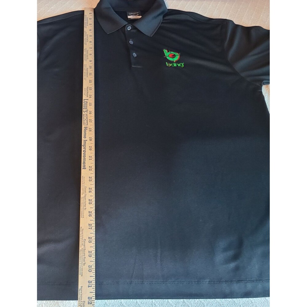 Nike Golf Polo Shirt Mens XL Black Dri-Fit Bang Drink Energy Logo Swoosh NWT - Picture 10 of 11